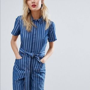 warehouse mustard jumpsuit